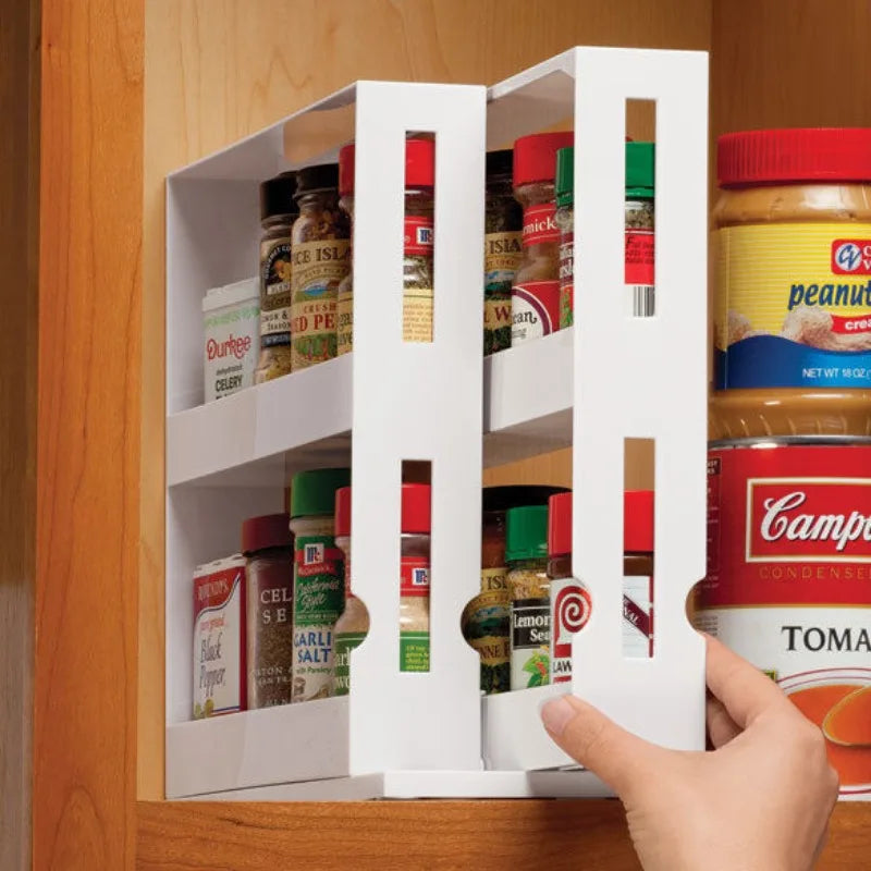 Multi-Function Tier Rotate Spice Storage