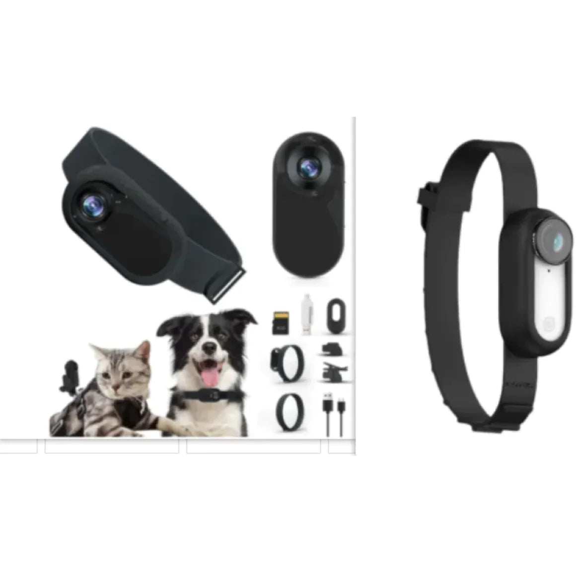 Wireless Pet Collar Camera - Indoor & Outdoor Recording for Cats and Dogs